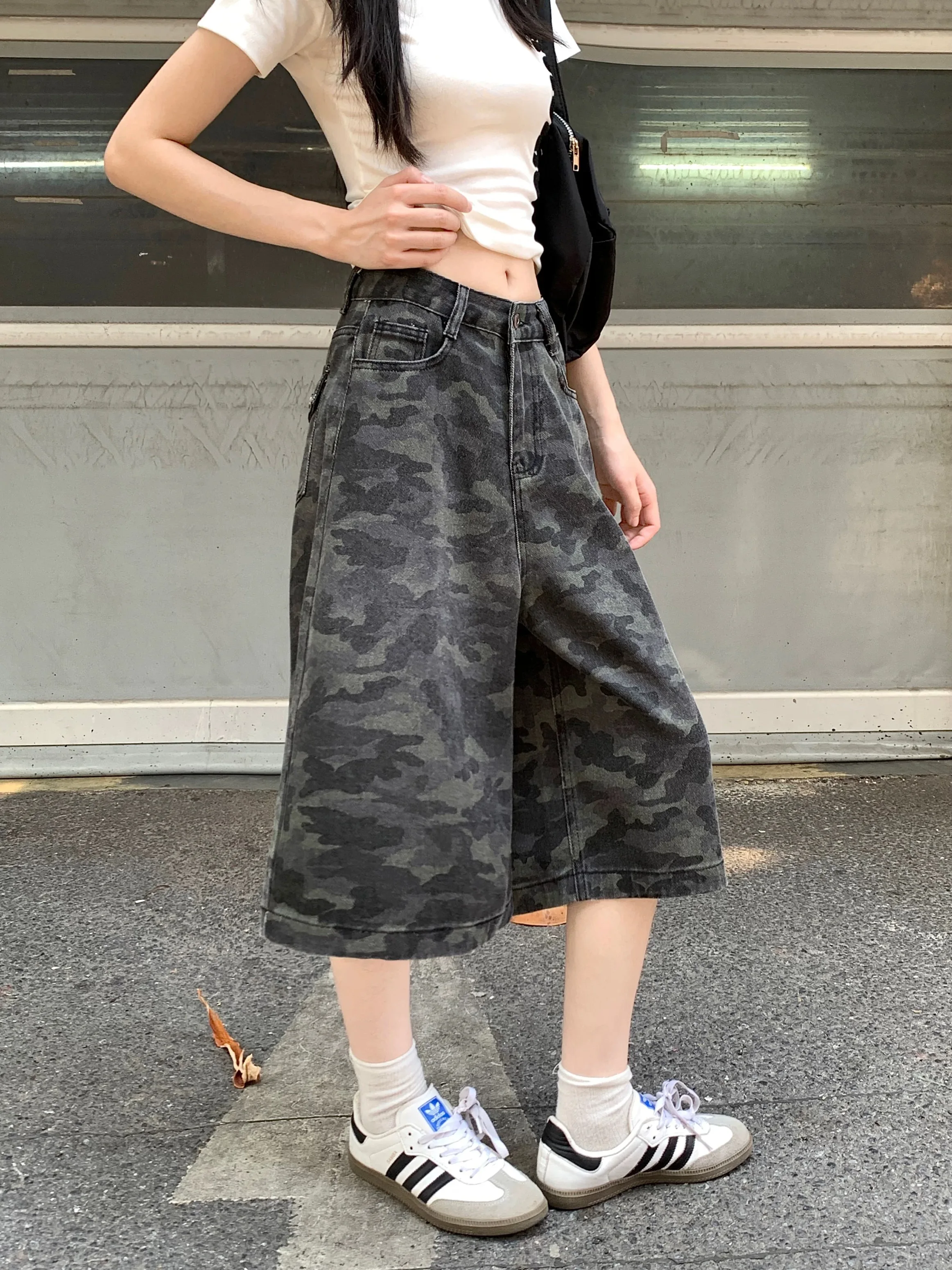 Y2k americano retro verão cintura alta mulher jeans moda solta magro casual jeans feminino simples básico chicly calças cortadas feminino