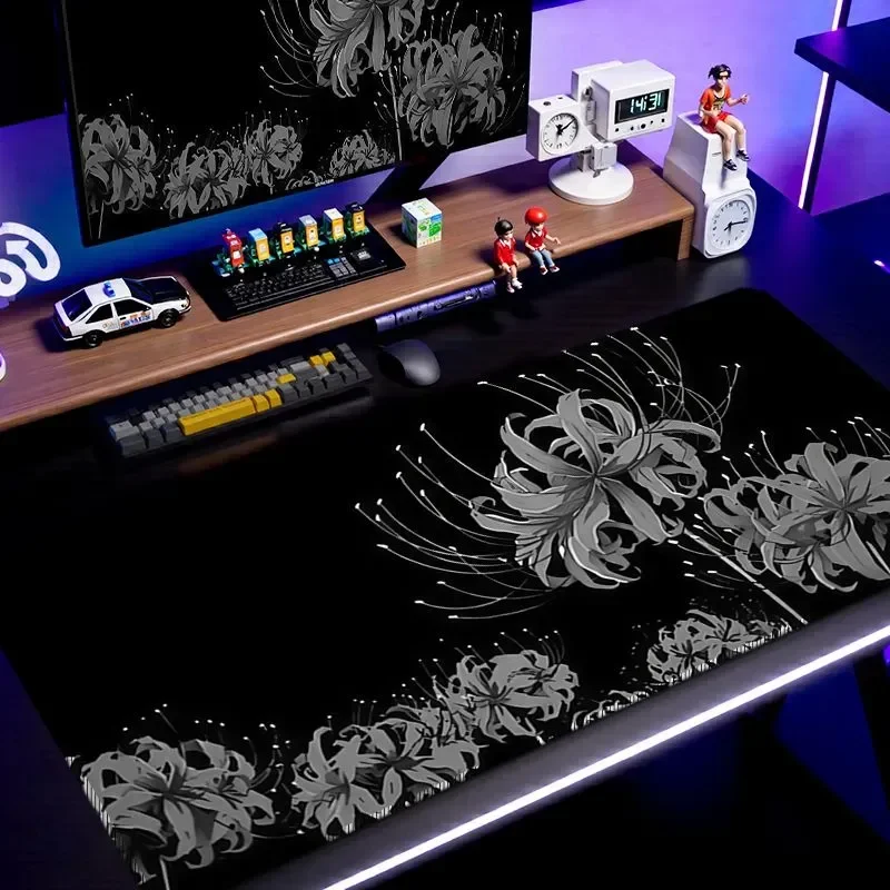 Gothic Dark Anime Cartoon XXL Gaming Mouse Pad | E-Sports Keyboard Mat for Computer Setup Professional Accessories