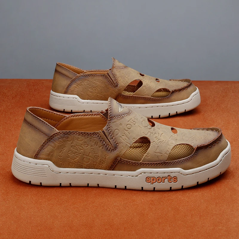 

Мужские сандалии 2026: Новая летняя коллекция, закрытый носок, дышащие, повседневные, пляжные, большие размеры