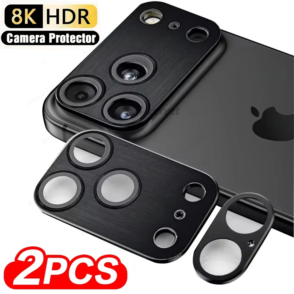 2PCS Full Cover Metal Camera Lens Protector For iPhone 17 Pro Max Air 16 Pro ...