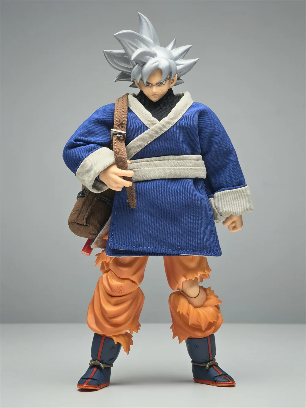 【Only Clothes】1/12 Scale Male Soldier Sun Wukong Clothes Set Martial Arts Suit with Umbrella for Action Figure Bandai Wukong