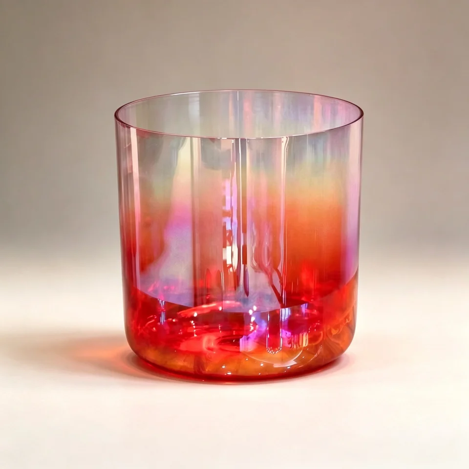 Classic Seven Chakras Red Crystal Singing Bowl Sets, Meditation Alchemy Bowls, Source Manufacturer for Sound Healing