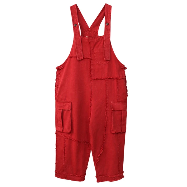 Red baggy overalls shop