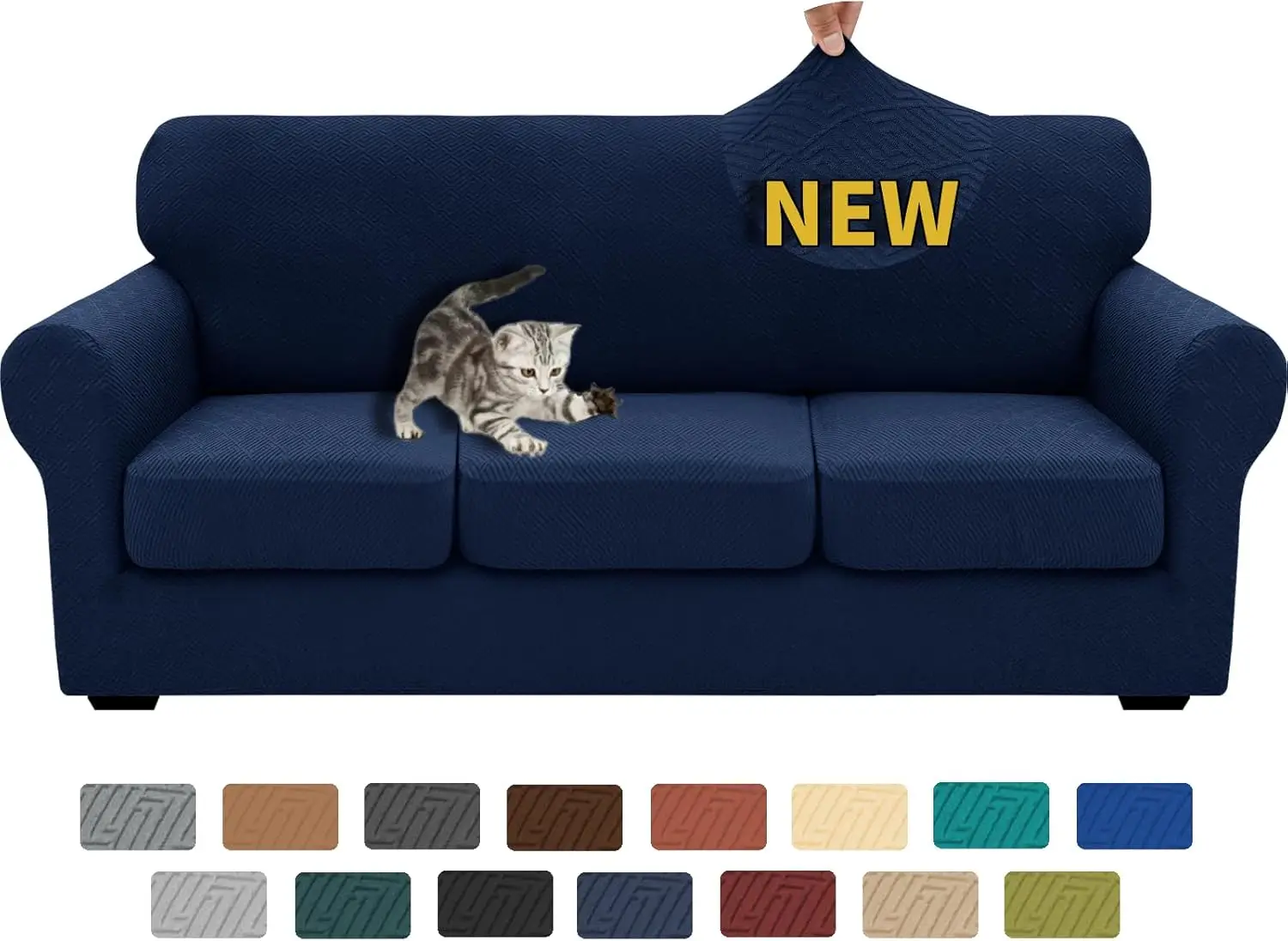 

2025 New 4 Pieces Couch Covers For 3 Cushion Couch Super Stretch Thi Soft Sofa Cover Anti Slip Sofa Slipcover Dogs Cats