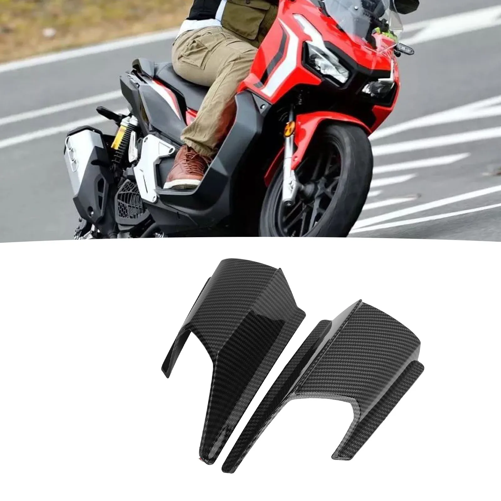 

Боковой спойлер для мотоцикла, аэродинамический обтекатель, набор дефлекторов крыльев для ADV 150 2019–2020, стиль из углеродного волокна