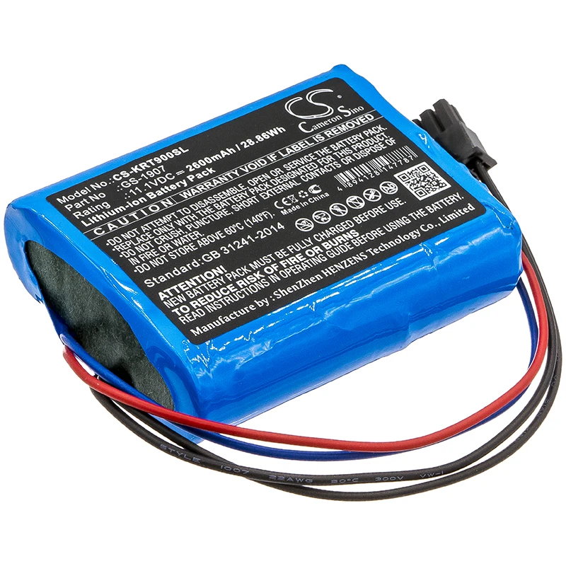

Li-ion Time Clock Battery for Kronos, 11.1V, 2600mAh , Compatible Models: 8609000-018, InTouch 9000