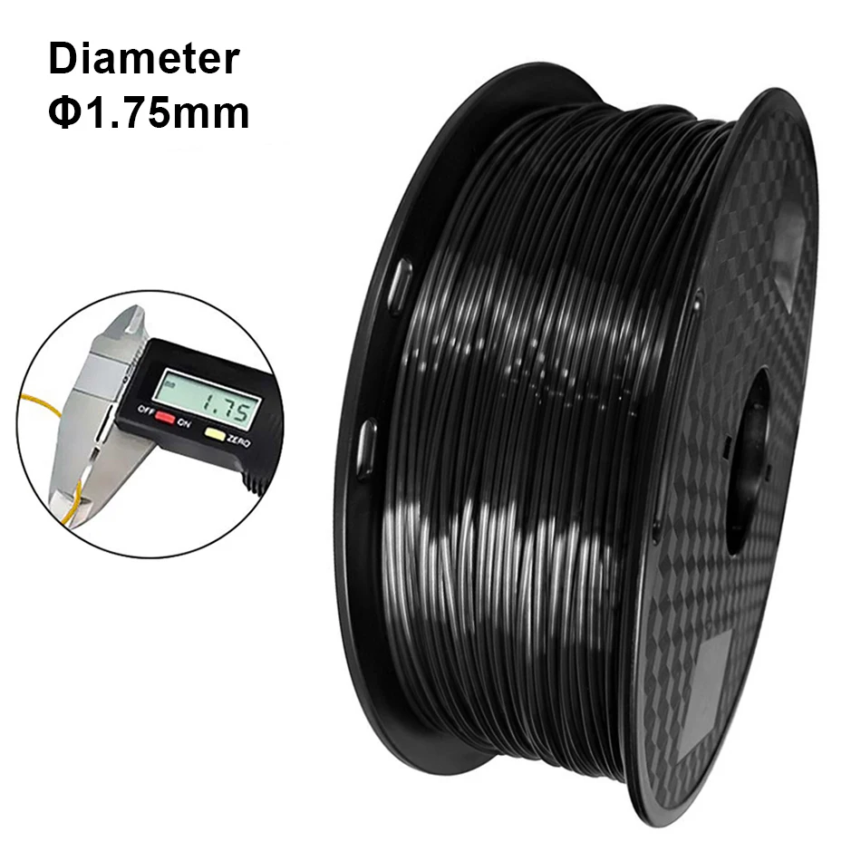 250g 500g 1Kg PLA Silk Rose Gold Filament do drukarki 3D 1.75mm Materiał do druku 3D Silk Pla Czarny Filament Wakuowo Pakowany — zdjęcie produktu 6