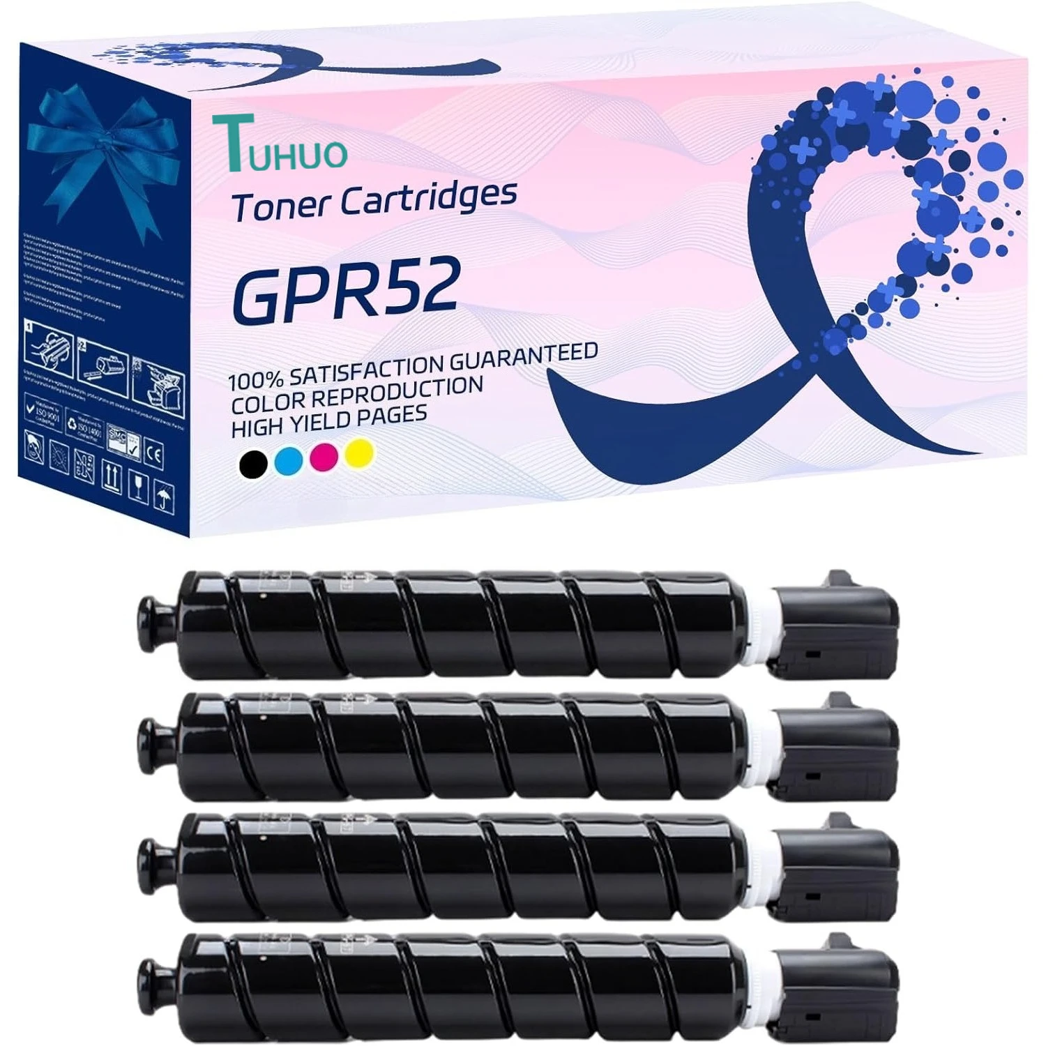 

GPR52 Toner Cartridges Compatible for Canon imageRUNNER ADV C1325iF C1335iF C1324iF C1335iFC Printers C-EXV48 GPR-52