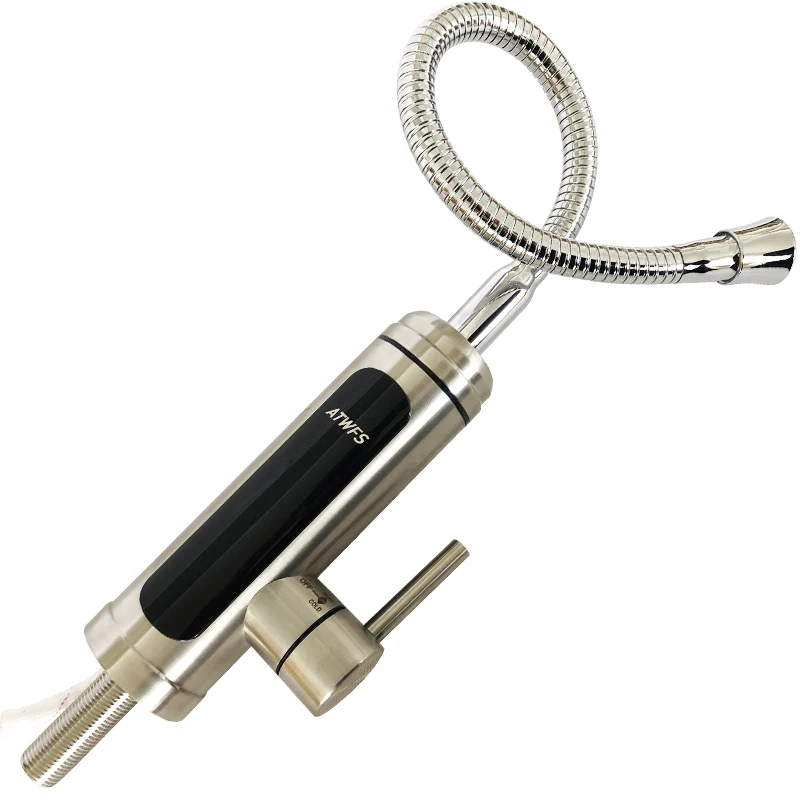 Instant Water Heater Faucet Tankless Heaters Kitchen Hot Water Tap Bathroom Heating Electric 220v Stainless Steel Shell