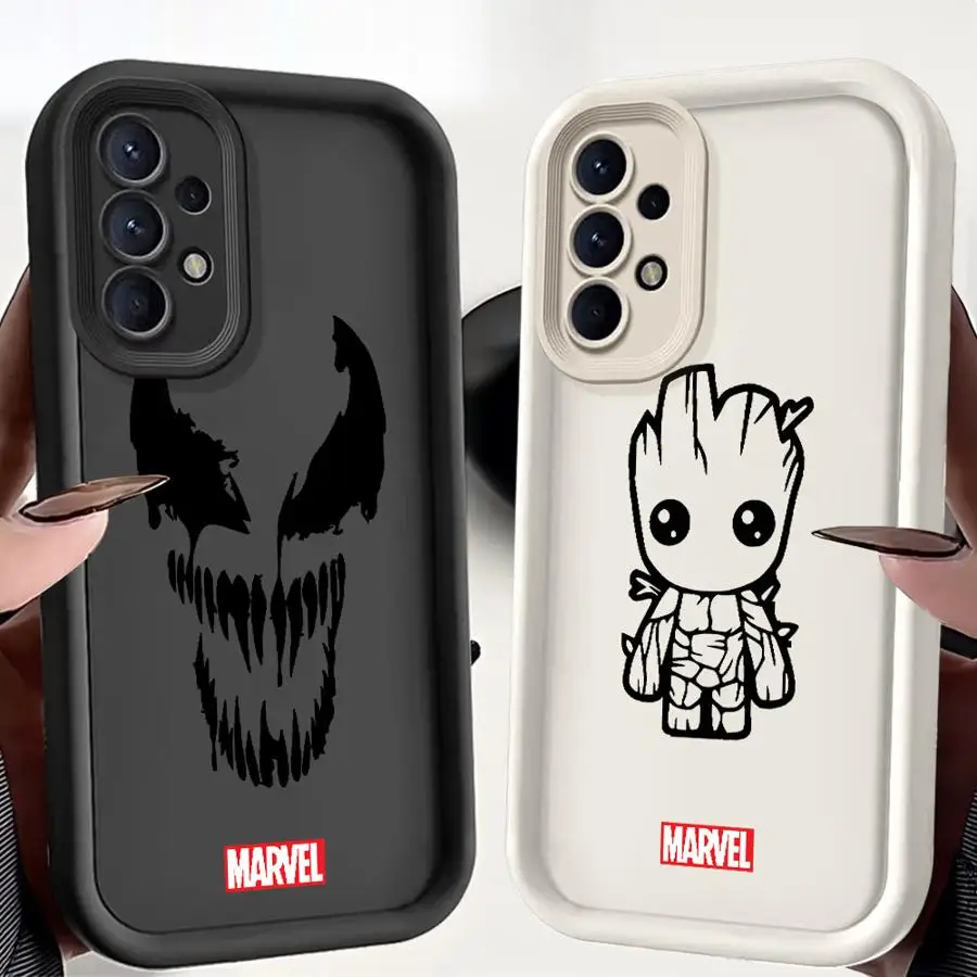 

Marvel Venom Groot Logo Phone Case for Samsung Galaxy A35 A73 A52 A72 A71 A06 A51 A25 A55 A15 A53 A54 Soft Shell