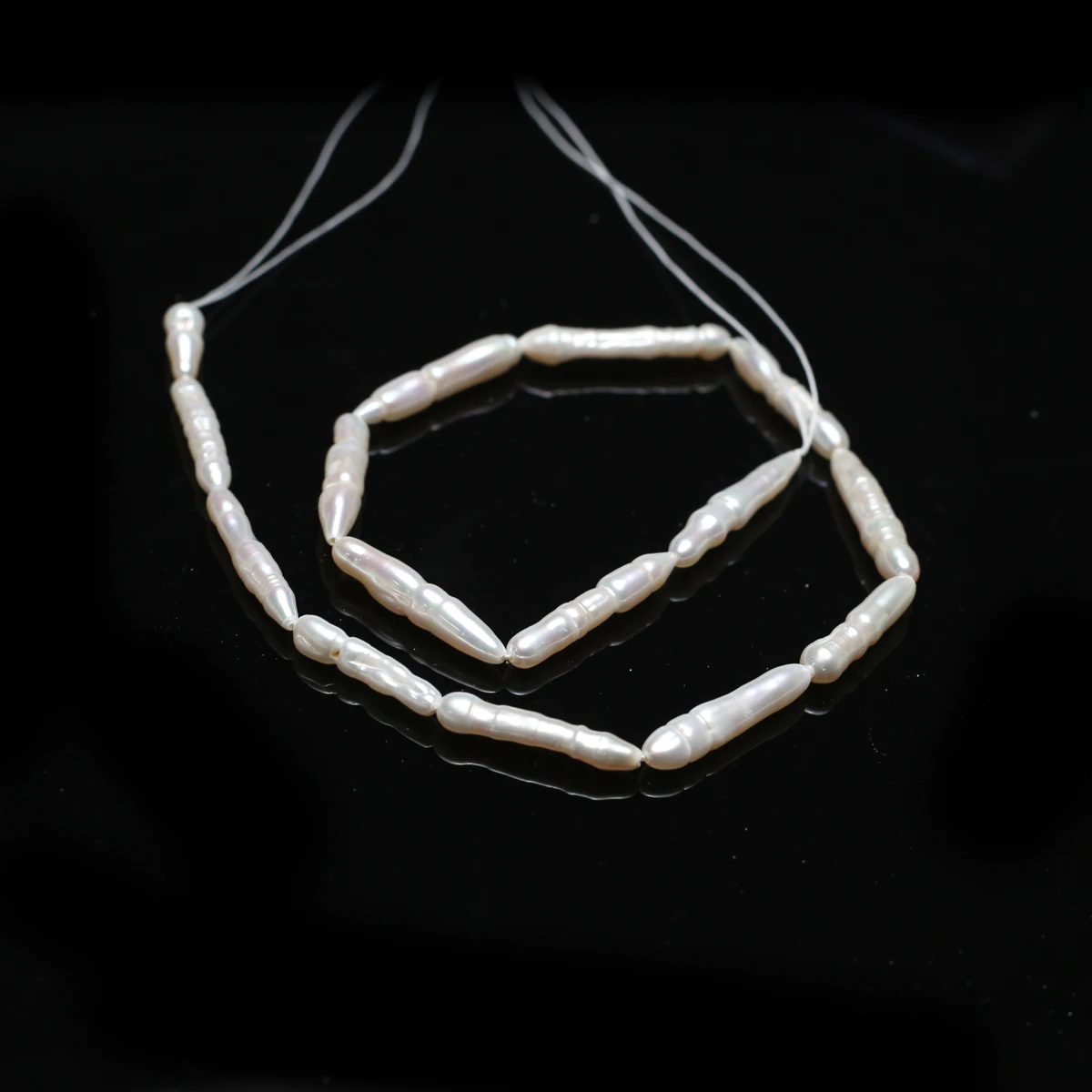 27x5mm Baroque Barrel Beads Natural Freshwater Pearl Spacer Beads for Jewelry Making Supplies DIY Necklace Bracelet Accessories