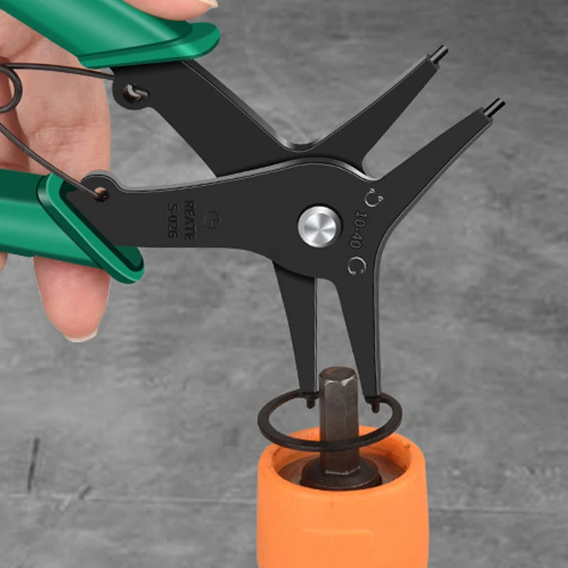 Dual-purpose Snap Ring Pliers Internal External C-clip Circlip Plier for Removing Installing Round Snap Locking Rings Hand Tools view 5