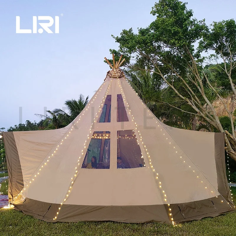 

Large Luxury Family 8 Person Outdoor Tipi Tent Pyramid Camping Manufacture Tents for Sale