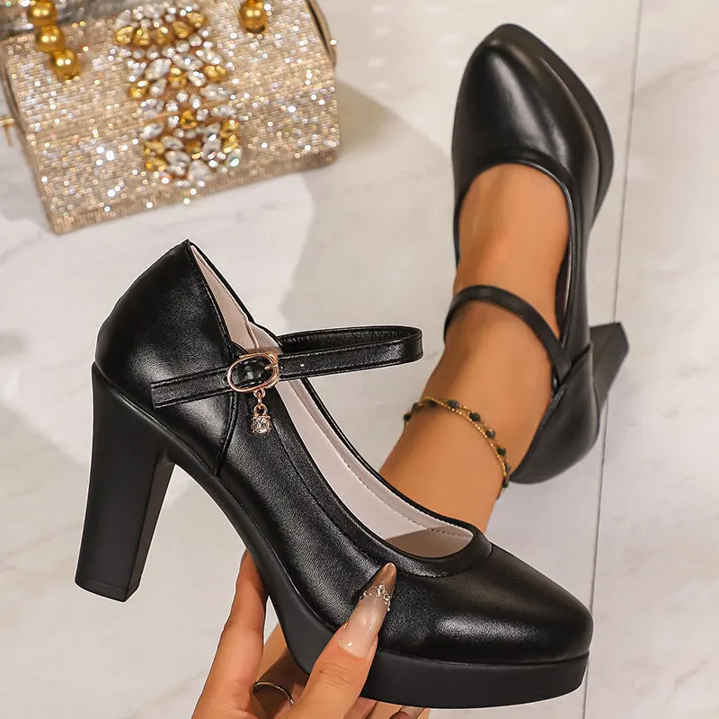 

Fashion New Elegant/Comfortable Party Pu Wedding High Heels Spring/Autumn Rhinestone Sexy Prom Women's Shoes Zapatos Mujer