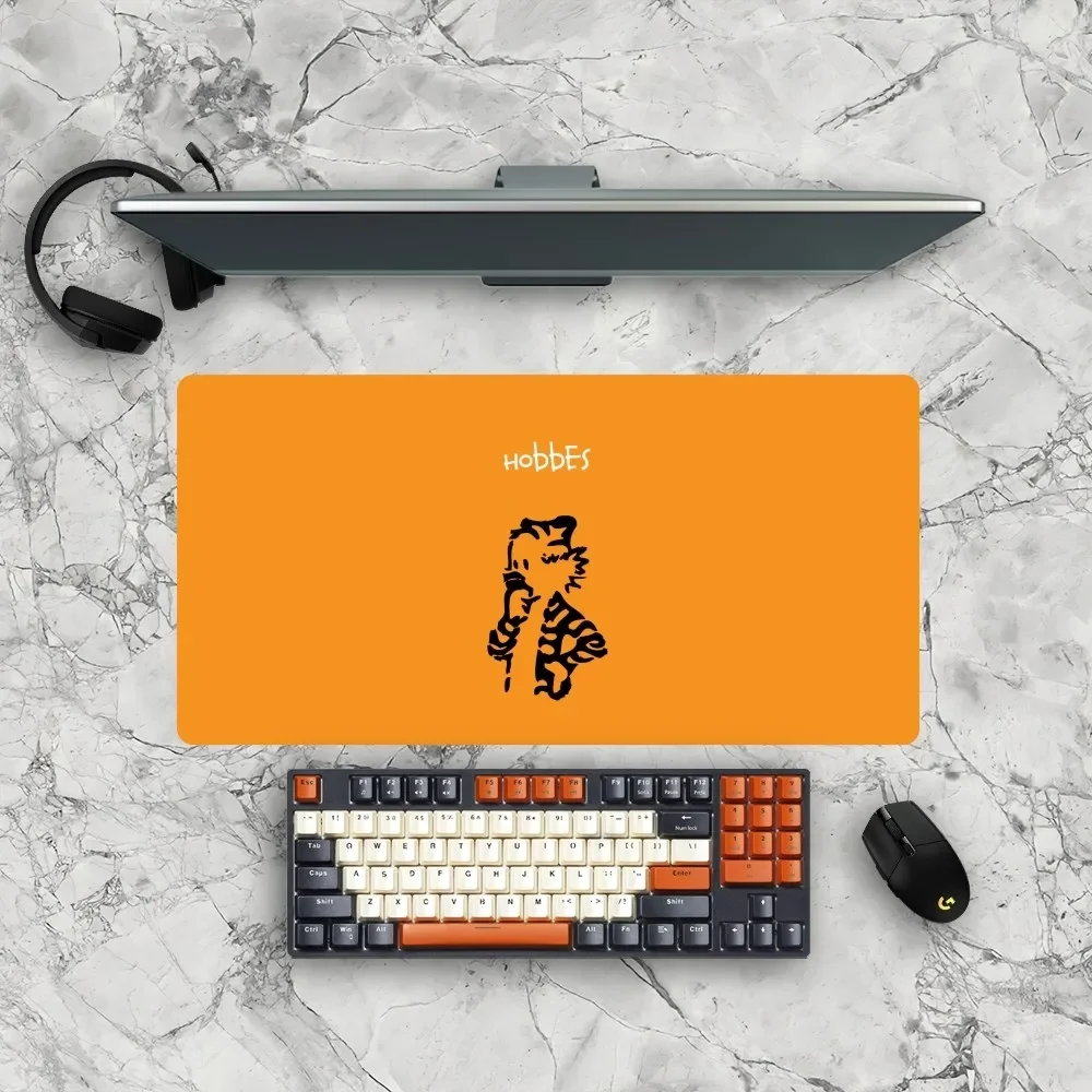 Comic C-Calvin and H-Hobbes Mousepad Gamer Mouse Pad Size For Office Long Table Mat