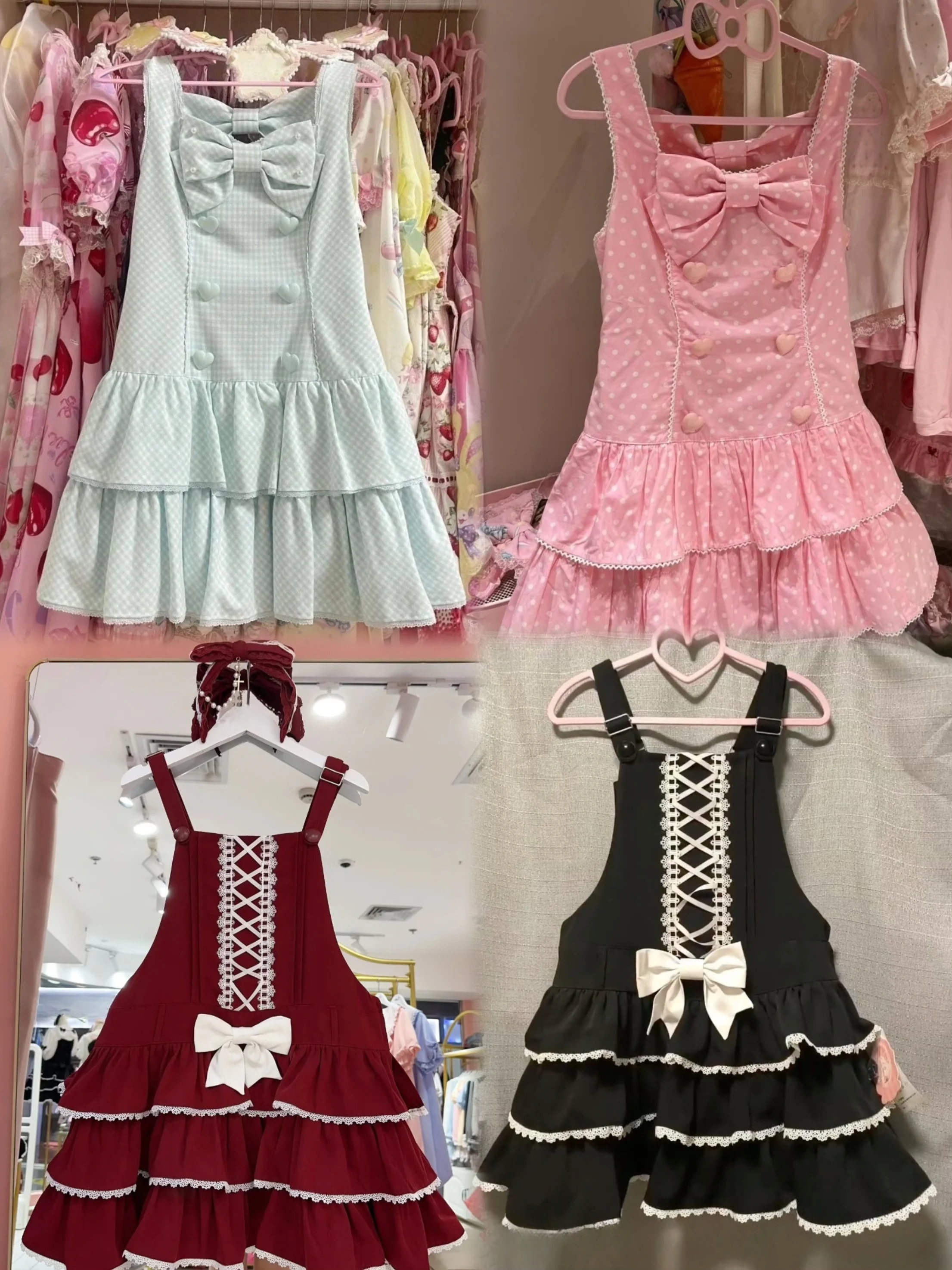 Dulce lindo sin mangas mujeres onda punto arco Vestidos Y2k estético volantes plisado Grunge vestido Harajuku Mini botón Vestidos
