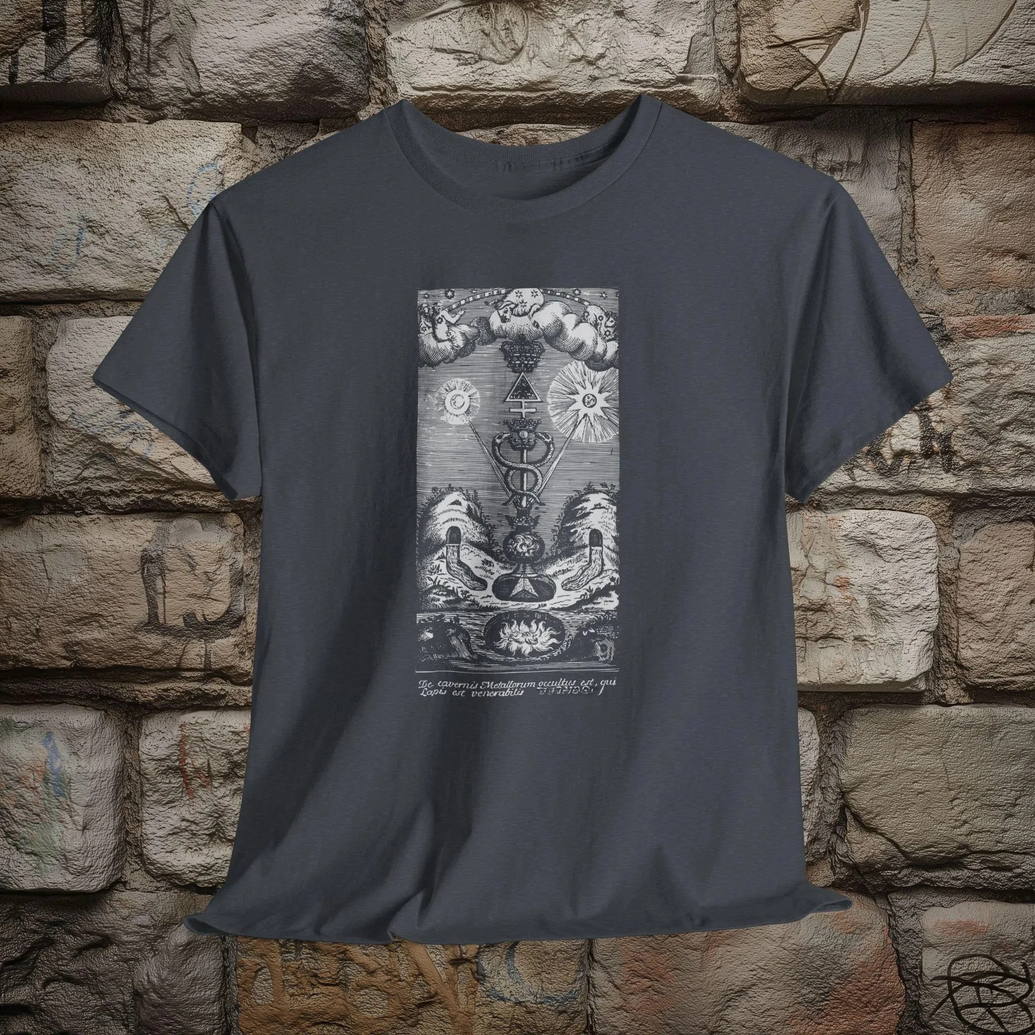 The Victorious Philosophical Stone A De Saint-Didier 1745 Frontispiece Unisex Tshirt Graphic Tee Retro Streetwear High-quality