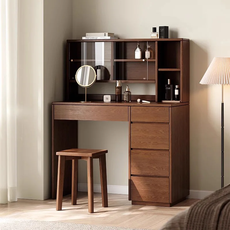 

Bedroom Makeup Vanity Table Drawers Mirror Desk Cabinet Garden Women Stool Dressing Table Chair Penteadeira Postmodern Furniture