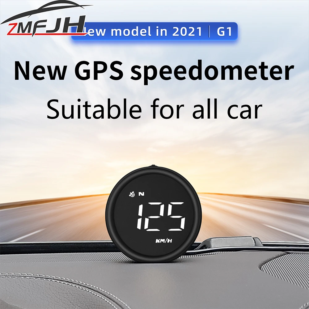 

G1 Digital Speedometer Car GPS Head Up Display On-board Computer Driving Distance MPH KMH Compass Speed Meter For All Cars