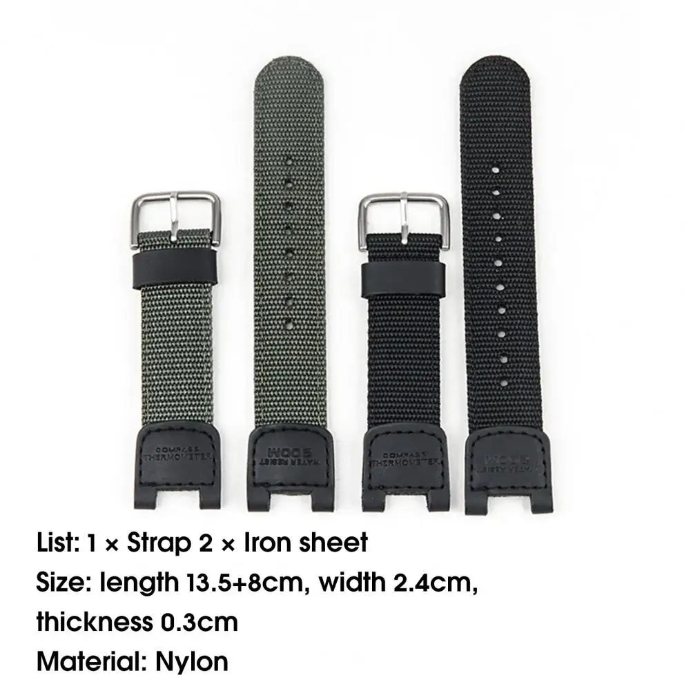 Wristwatch Band Breathable Sweat-proof Soft Nylon Sports Watch Belt Replacement Military Watchband Strap Belt For Casio SGW-100