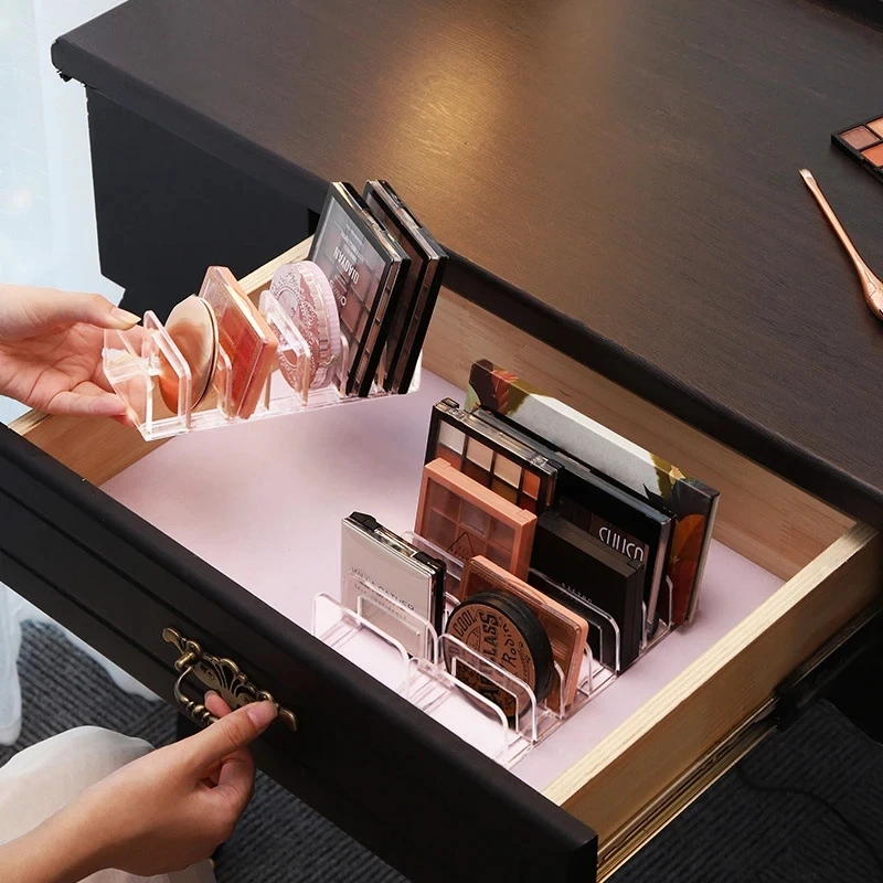 Palette Organizer Eyepowder Storage Tray Cosmetics Rack Makeup Tools Compartment Holder For Women Makeup Organizer