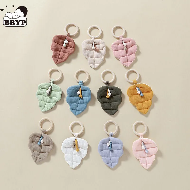 

Leaf Mobile Rattle Baby Soothe Toy Stroller Hanging Rattle Toy Soft Sleeping Wind-Chime Infant Teething Toy Crib Pendant