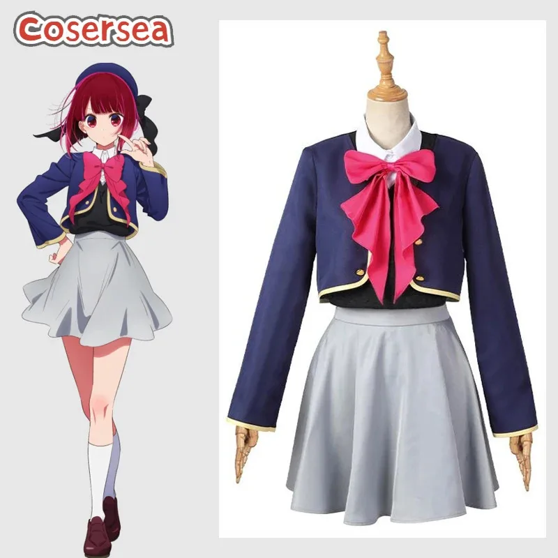 

Cosersea Kana Arima Cosplay Costume Anime Oshi No Ko Kana Arima Stage Women Dress Uniform Halloween Party Cos Outfit Fullset