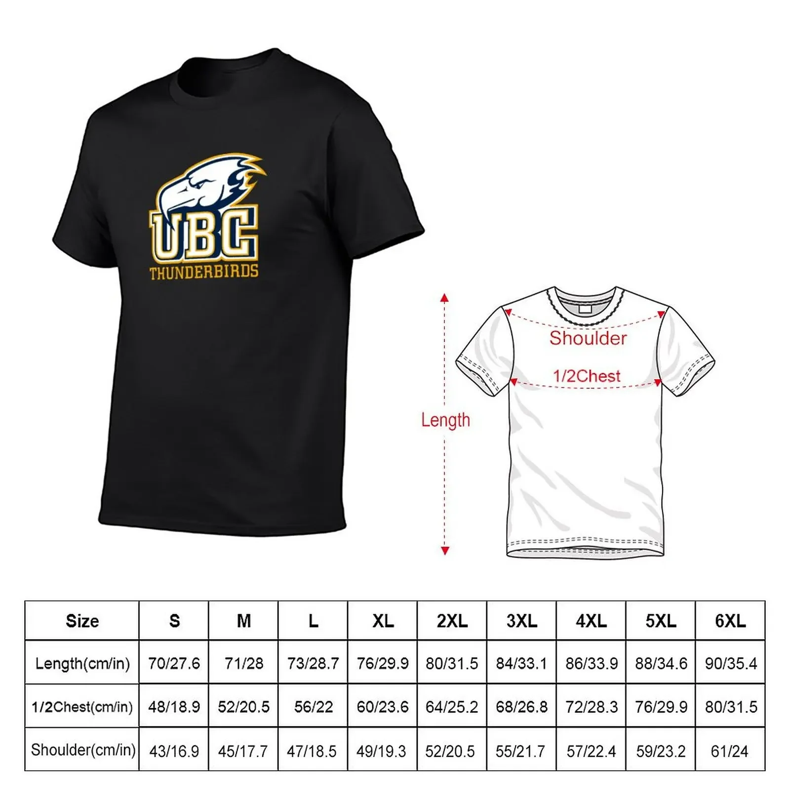 UBC Thunderbirds T-Shirt anime figures sublime graphics fruit of the loom mens t shirts