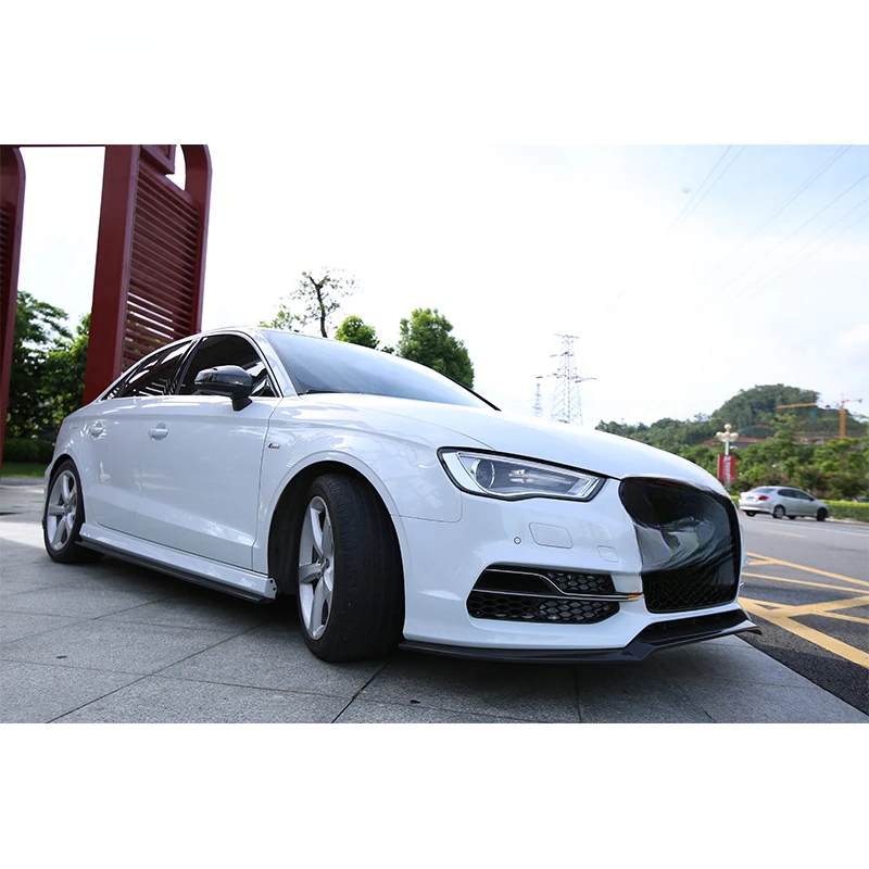 High Quality Carbon Fiber Car Body Kit Including Front Lip Rear Diffuser Side Skirts Fit Audi A3 2013-2016 Tuning Parts view 4