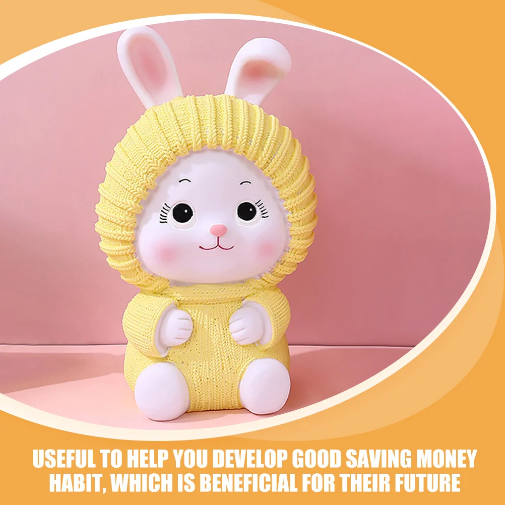 Vinyl Bunny Spaarpot Creatieve Muntautomaat Decoratieve Spaarpot Mooie Spaarpot voor Cadeau Vinyl Spaarpot Bunny-vormige Geldpot