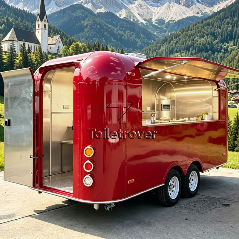 

Customizable Remorque Food Truck Full Kitchen Food Truck Trailer Fast Food Trailer for Easy Transportation & Street Vending