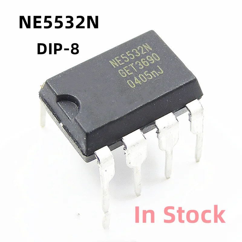 10PCS/LOT NE5532 NE5532N NE5532P DIP-8  Audio dual operational amplifier chip Original New In Stock