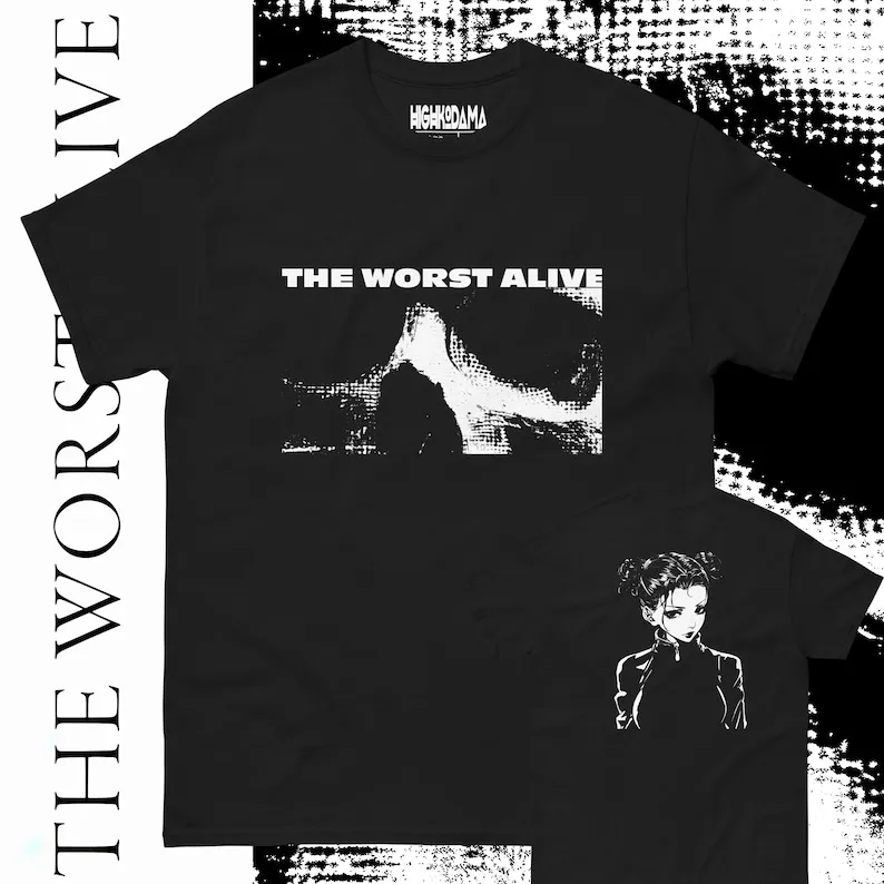 THE WORST ALIVE • T-Shirt - Japanese Streetwear, Unisex Fashion, Highkodama