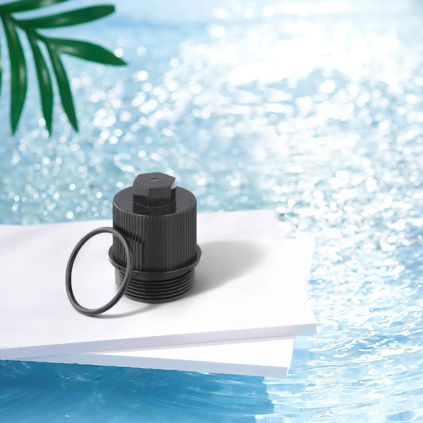 

Простая установка Очистка деталей фильтра для бассейна Герметичный фильтр Черный сливной фильтр в сборе Предотвращение утечки воды