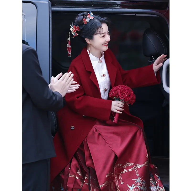 معطف صوف محمص للارتداء اليومي #2