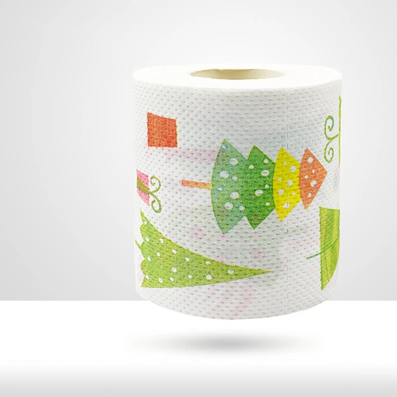 شجرة عيد الميلاد الكرتون لفة ورقة عيد الميلاد ورق التواليت ماصة الحمام الأنسجة لقضاء عطلة أنماط المنزلية هدايا الحفلات