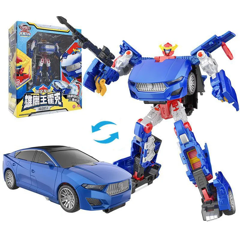 Nowy robot transformujący się z ABS Carbot w samochód, figurki akcji transformujące się w samochód, zabawka EGRY BOOM dla dzieci, prezent.