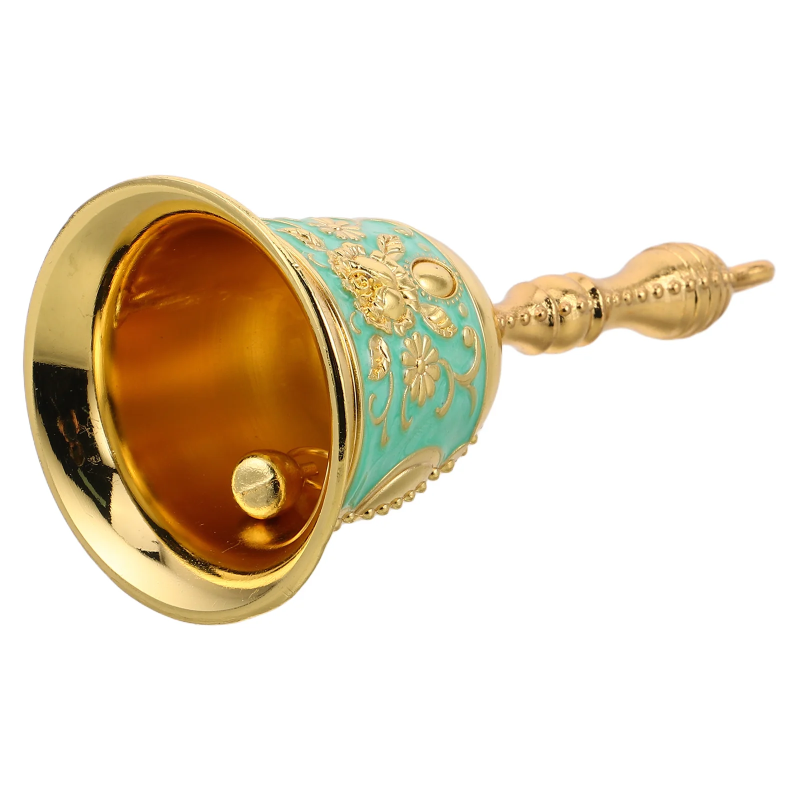 

Vintage Hand Bell Metal Retro Design Clear Loud Sound For Restaurant School Wedding Decorative Engravings