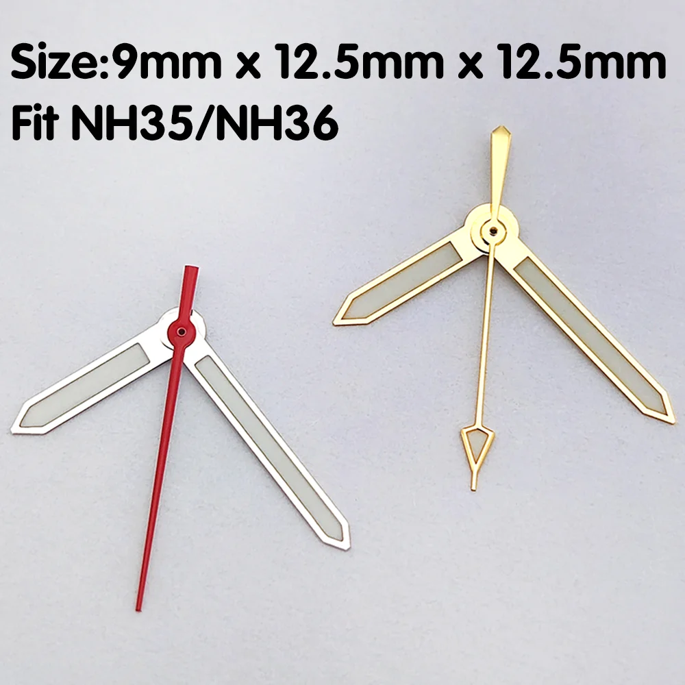 Watch hands Metal hands C3 luminous hands For NH35/NH36/NH70/4R35/4R36 movement watches More accessories NH35 hands