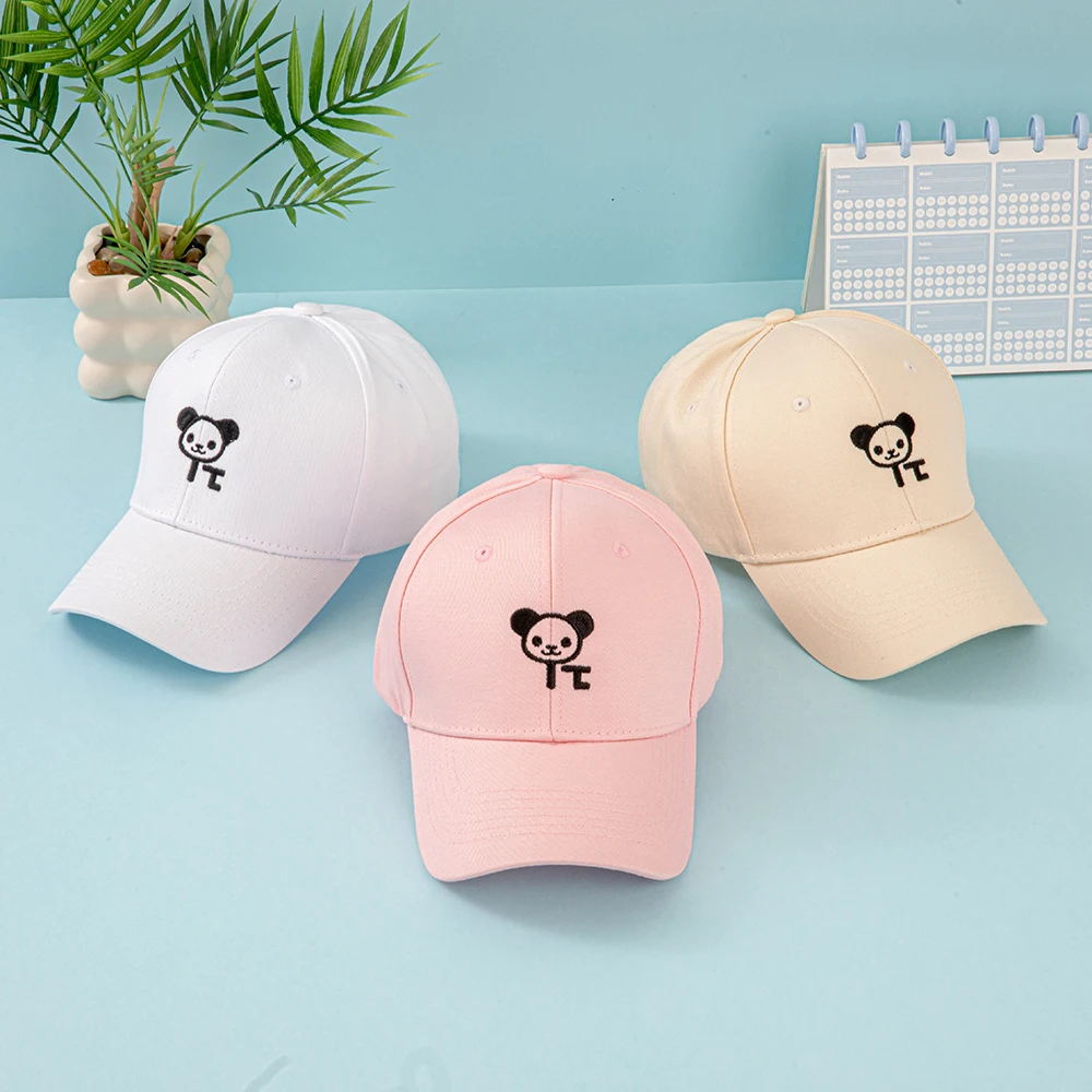 Kawaii Panda Embroidered Baseball Cap - Unisex Adjustable Co