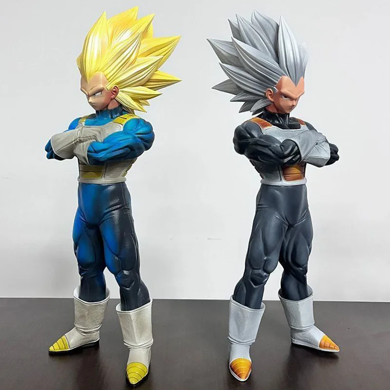 33cm Figurka Vegeta z Dragon Ball Z Anime DBZ Super Saiyan 3 Figurka Akcji Zabawki Manga Figurka PVC GK Statuetka Ozdoby Prezent dla Dzieci