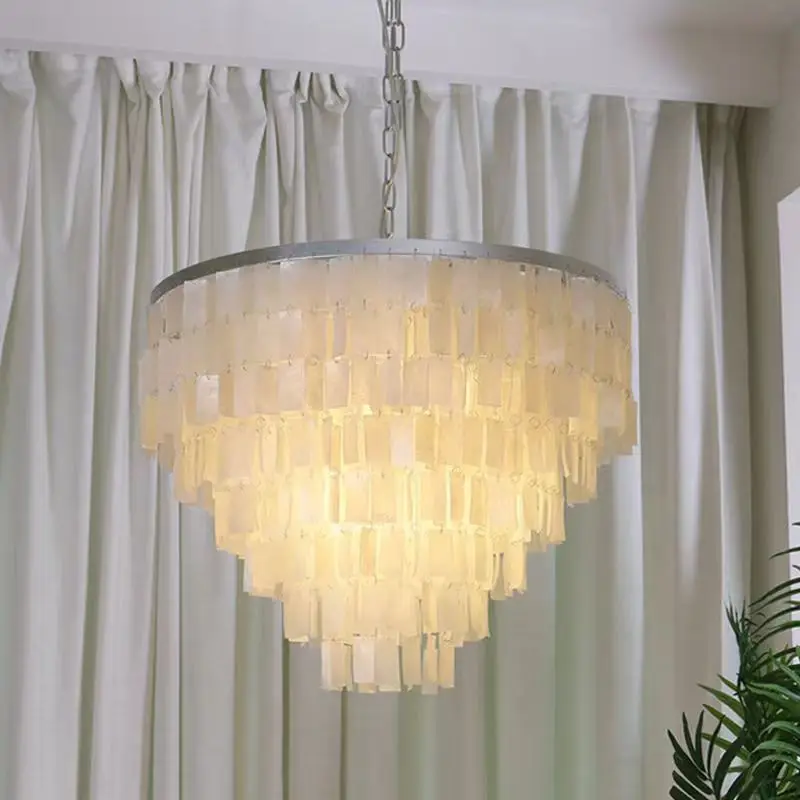 

Vintage Shell Chandelier Italian Heart Design French Home Decor for Dining Room Living Room