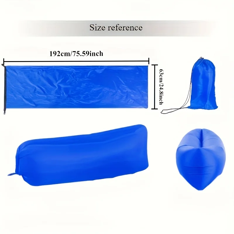 풍선 소파 침대 휴대용 접이식 부드럽고 편안한 실내 야외 캠핑 해변 휴식 휴일 선물을위한 빠른 팽창
