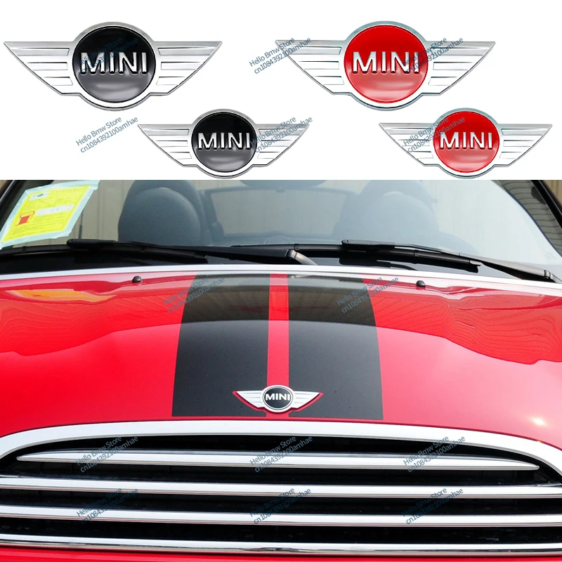 Car Front Hood Cover Sticker Rear Tail Emblem Decal Accessories For Mini Cooper F55 F56 F57 F60 R55 R56 R50 R52 R53 R61 F54 JCW