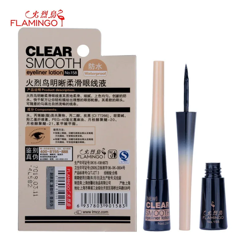 3,5 ml Flamingo Clear Smooth Eyeliner Lotion Einzigartiges wasserfestes, schnell trocknendes Make-up, flüssiges, dickes Eyeliner-Make-up