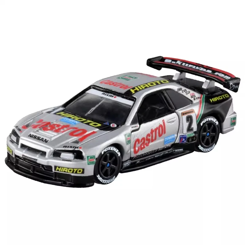 ⑤⑤⑧⑤ 特注トミカ 日産 スカイライン GT-RR34 HIROTO 22号車 Original Takara TOMY Tomica Car Premium Nissan GTR R34 Castrol