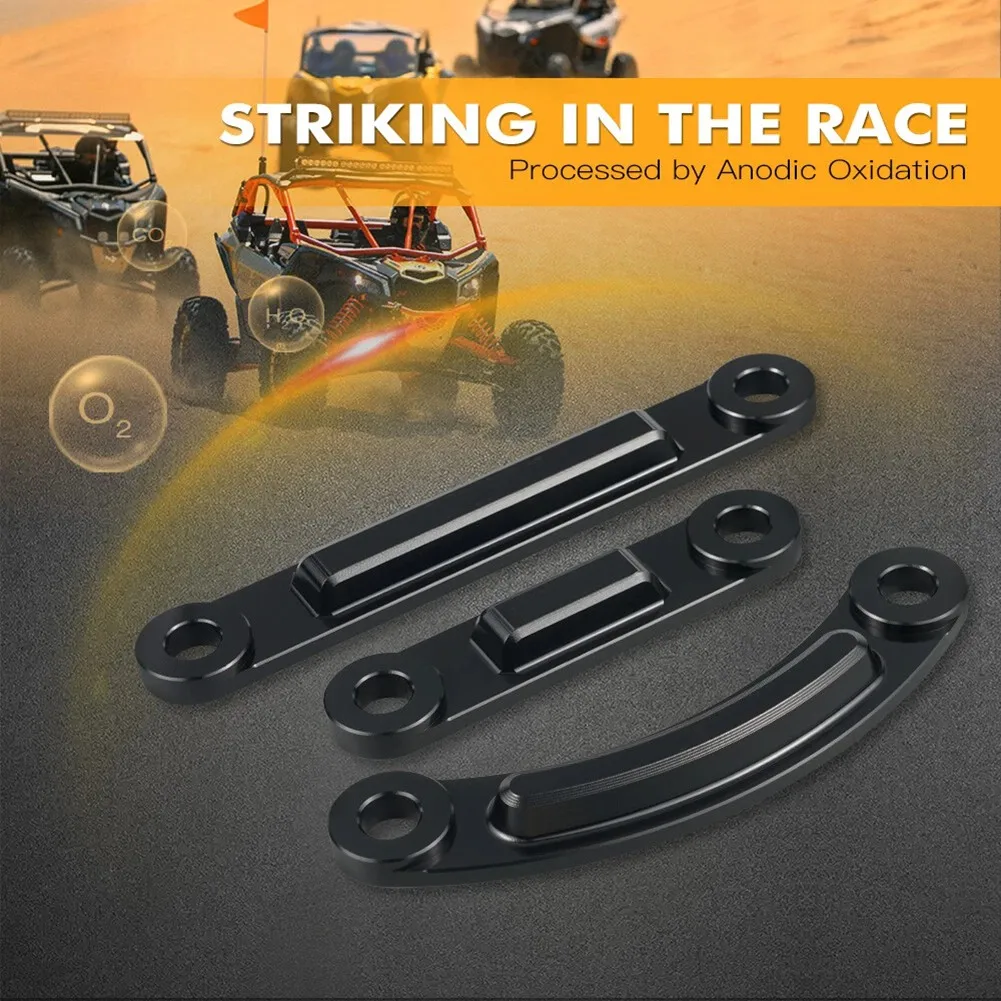 Conjunto de Ossos de Cão para Haste de Raio, Acessórios UTV para Can-Am Maverick X3 2017-2023, Placa de Corrida para Haste de Raio - AU62