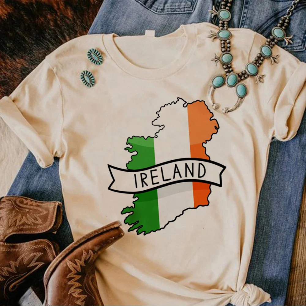 

Ireland Tee women graphic t shirt female 2000s manga Japanese clothes