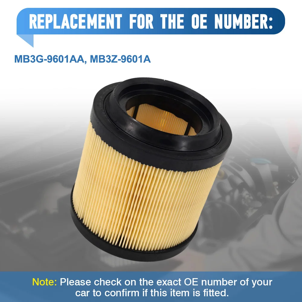 

For Ford Bronco V6 2.7L L4 2.3L 2021 2022 2023 2024 Engine Air Filter Replacement MB3Z-9601A MB3G-9601AA Car Accessories