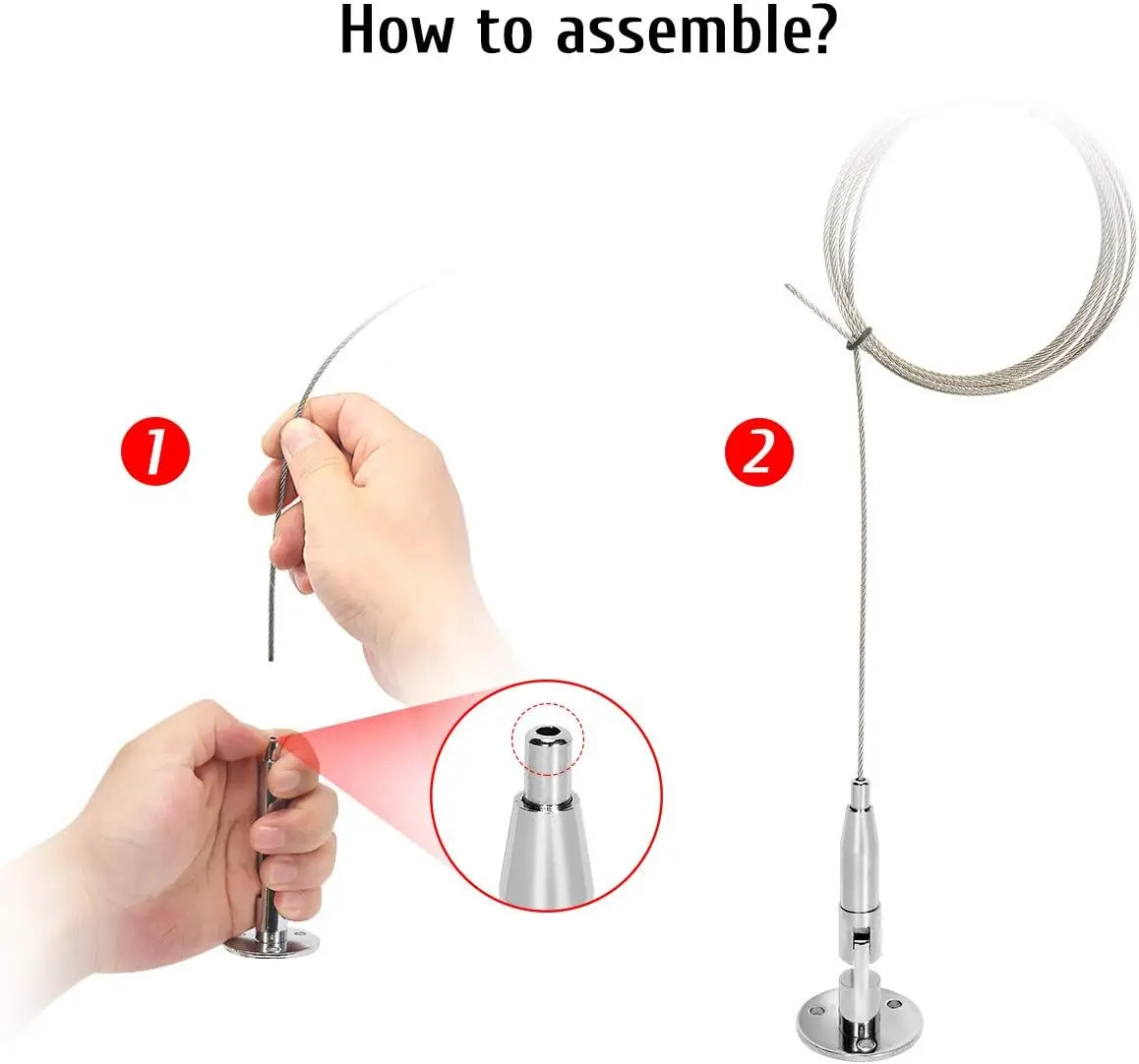 Sign Cable Hanging System For Gallery Display Advertisements